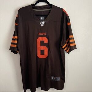 Nike Baker Mayfield Browns Jersey EUC 100th Anniversary of NFL size XL